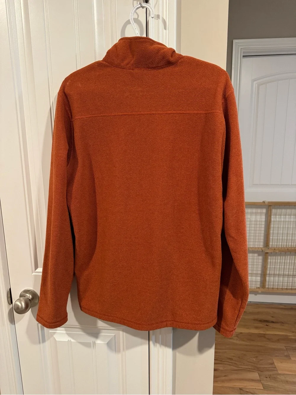 The North Face Men's Rust Orange Half-Zip Fleece Pullover